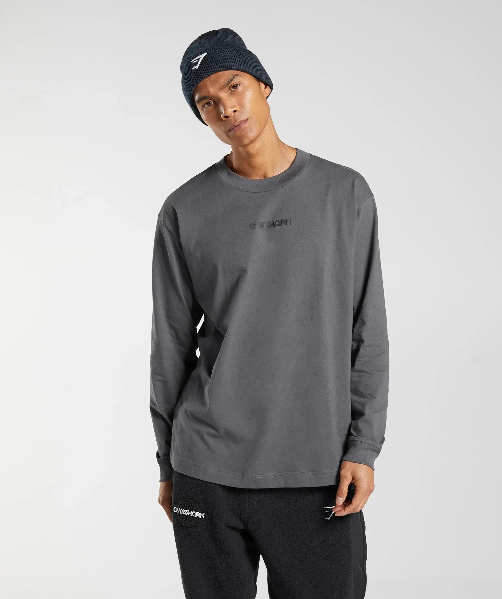 Gymshark Vibes Long Sleeve T-Shirt - Silhouette Grey sold by Gymshark product image thumbnail 2
