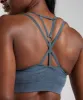 Gymshark Adapt Fleck Seamless Sports Bra - Evening Blue sold by Gymshark