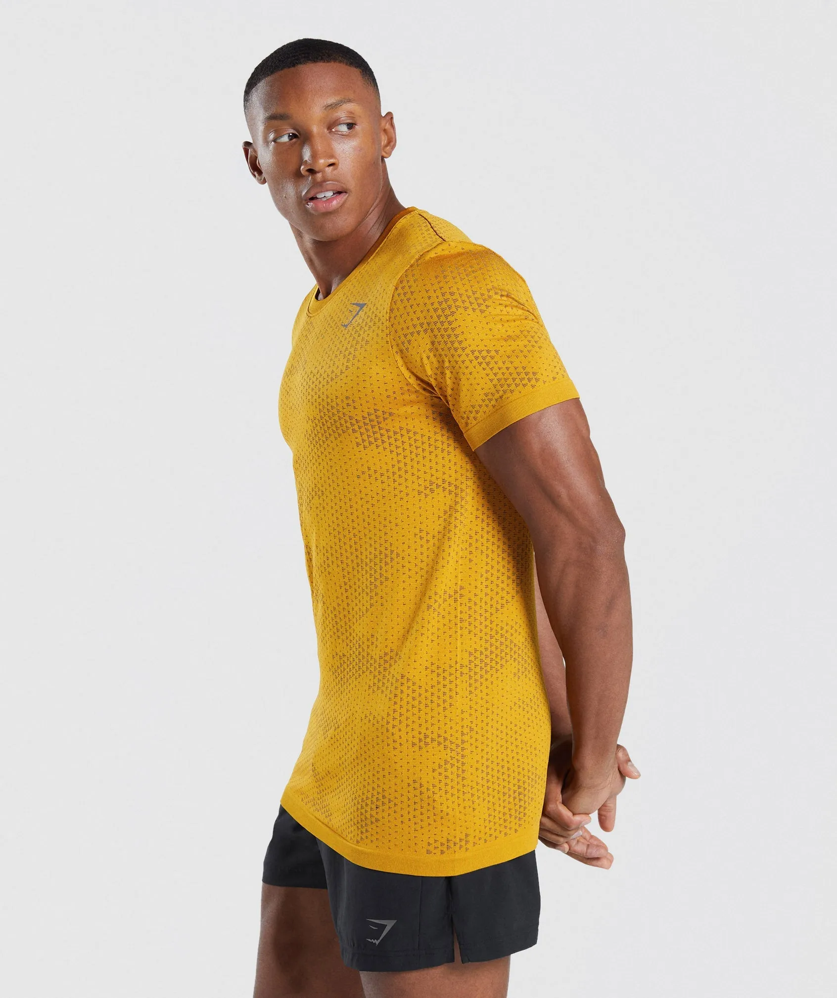 Gymshark Sport Seamless T-Shirt - Turmeric Yellow/Black sold by Gymshark product image thumbnail 3