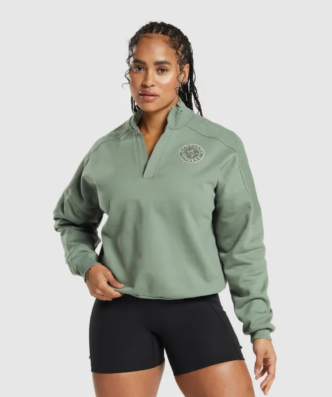 Gymshark Legacy Oversized Sweatshirt - Unit Green sold by Gymshark
