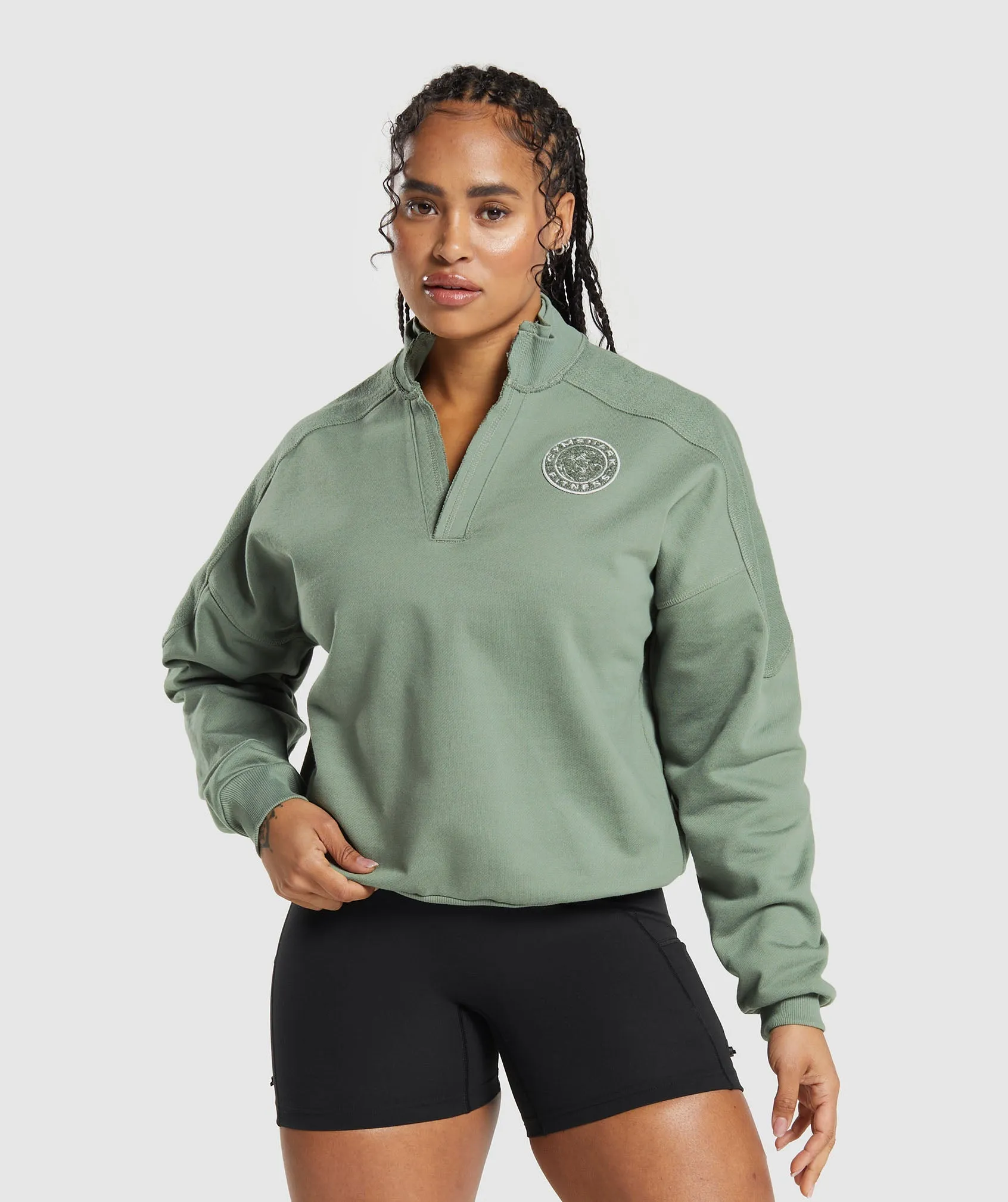 Gymshark Legacy Oversized Sweatshirt - Unit Green sold by Gymshark