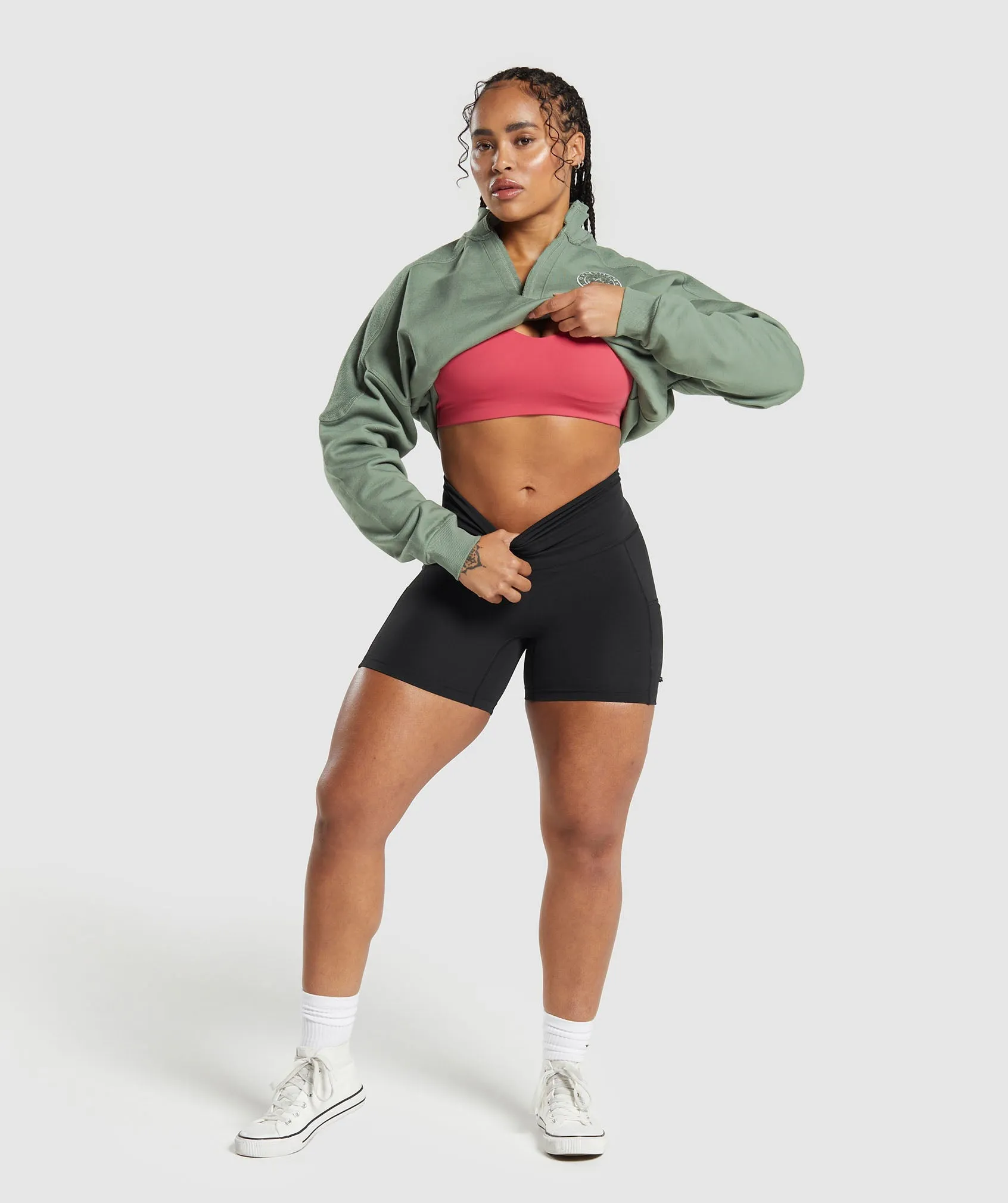 Gymshark Legacy Oversized Sweatshirt - Unit Green sold by Gymshark product image thumbnail 4