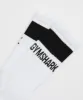 Gymshark Premium Crew Sock 1pk - White/Black sold by Gymshark