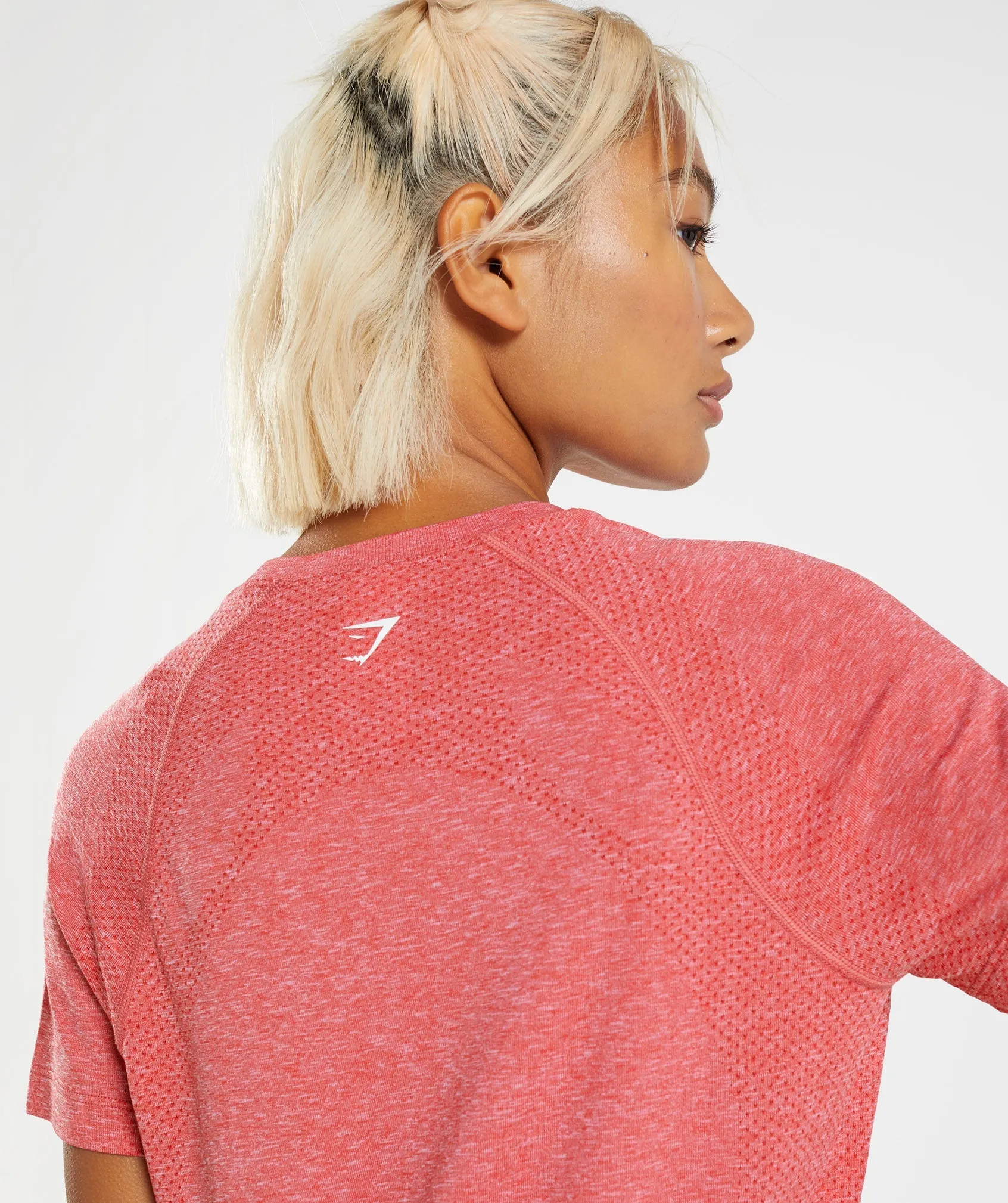 Gymshark Vital Seamless 2.0 Light T-Shirt - Chilli Red Marl sold by Gymshark product image thumbnail 5