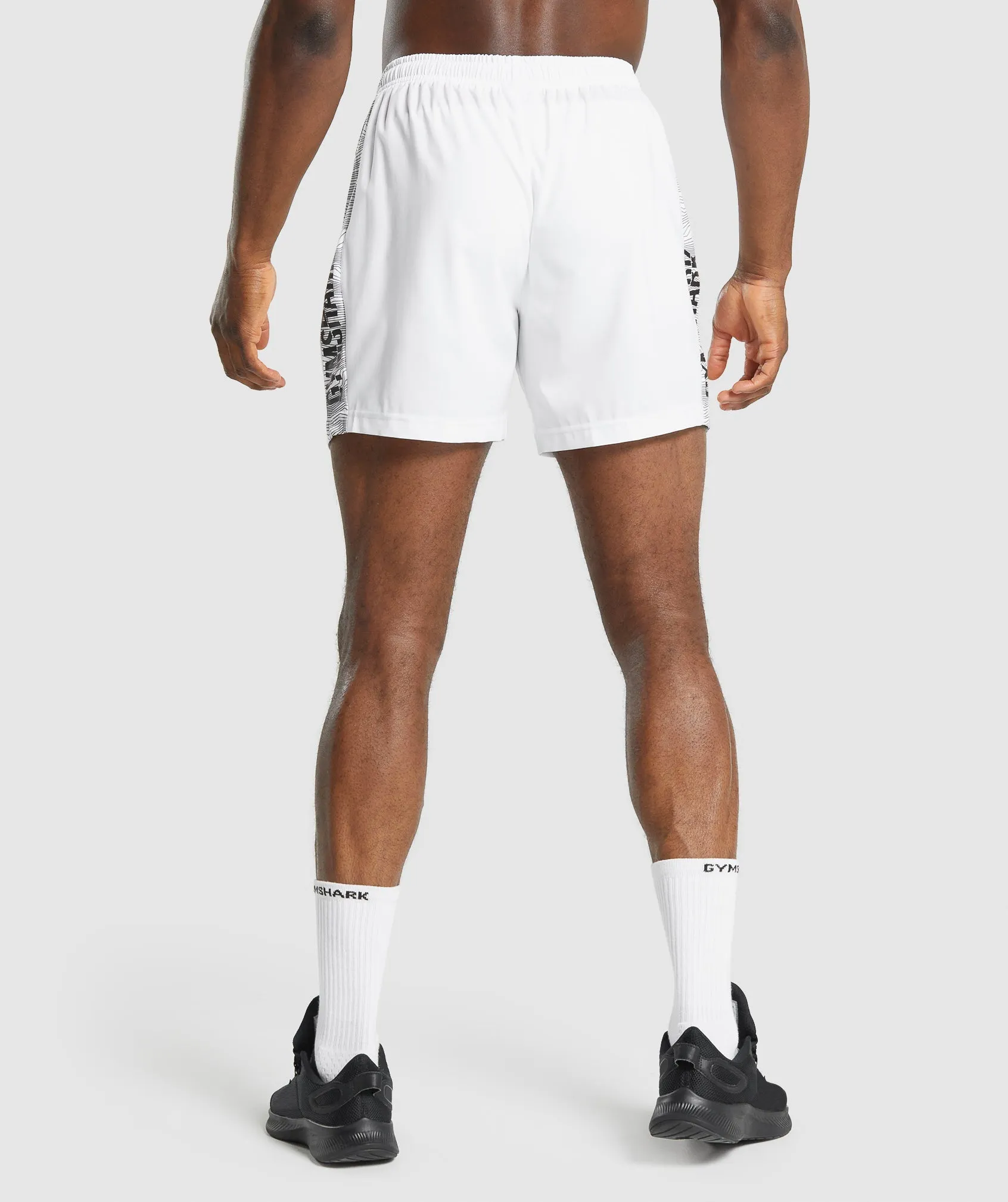 Gymshark Graphic Sport Shorts - White sold by Gymshark product image thumbnail 3