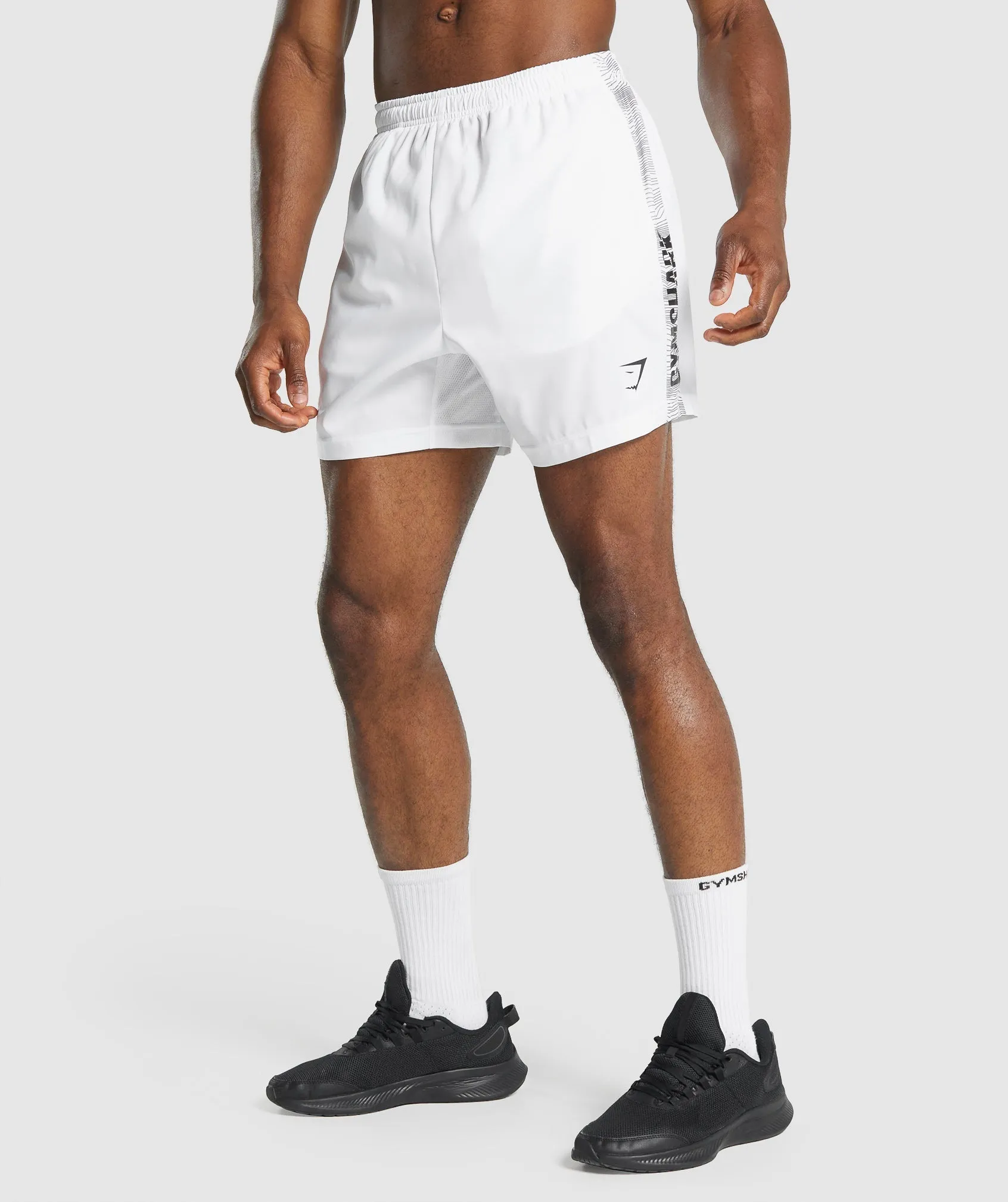 Gymshark Graphic Sport Shorts - White sold by Gymshark product image thumbnail 2