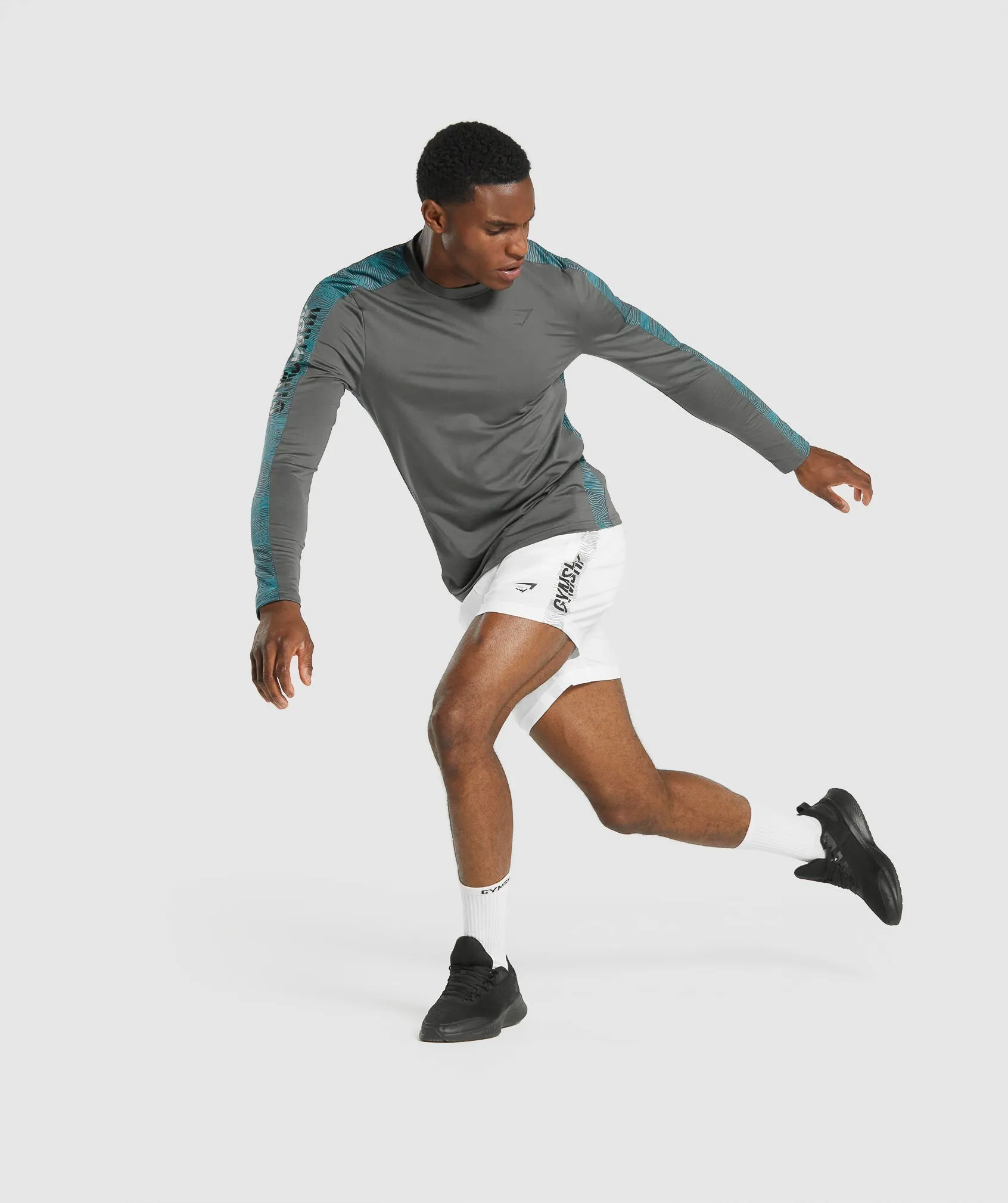 Gymshark Graphic Sport Shorts - White sold by Gymshark product image thumbnail 4