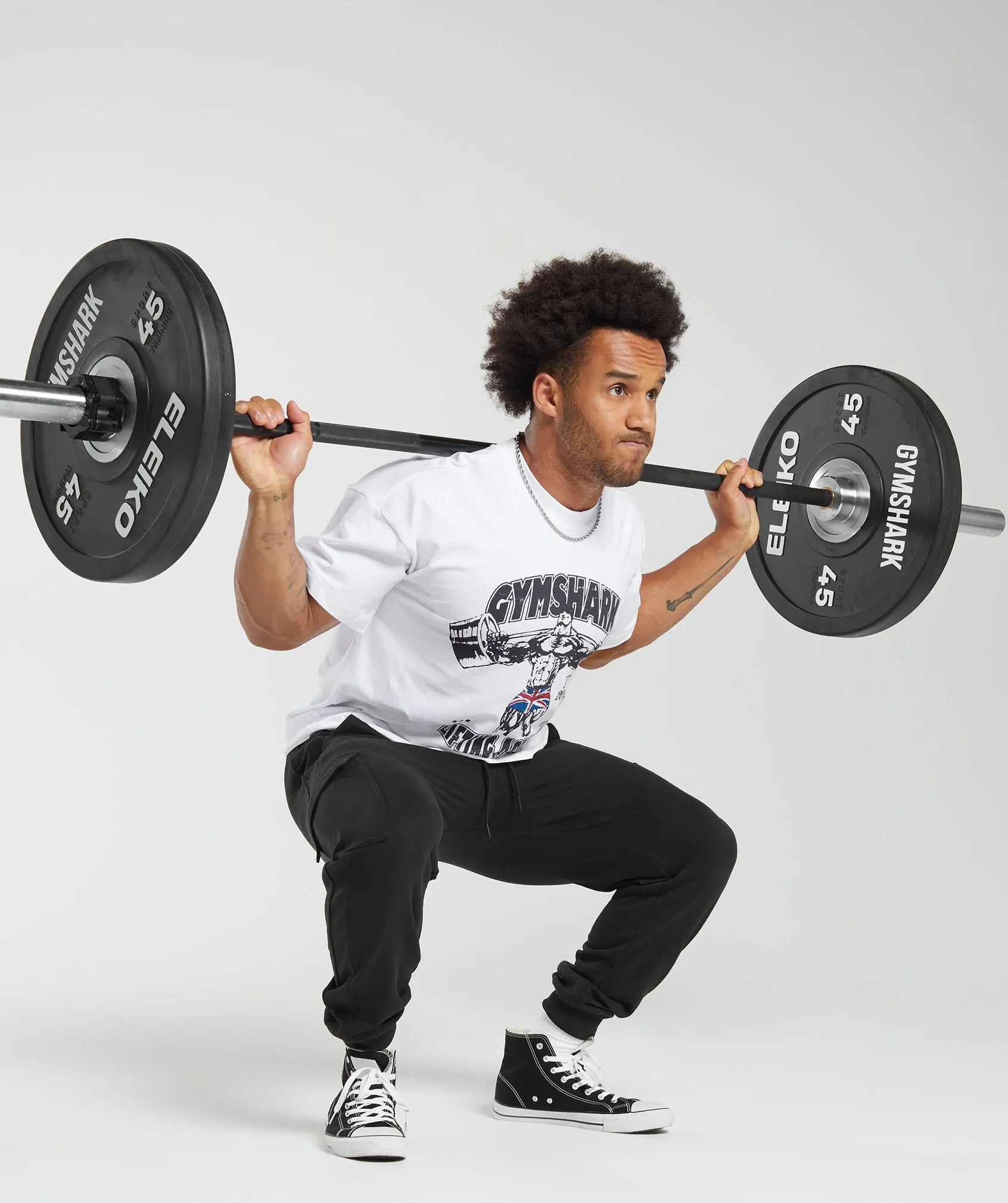 Gymshark Lifting Apparel T-Shirt - White sold by Gymshark product image thumbnail 5