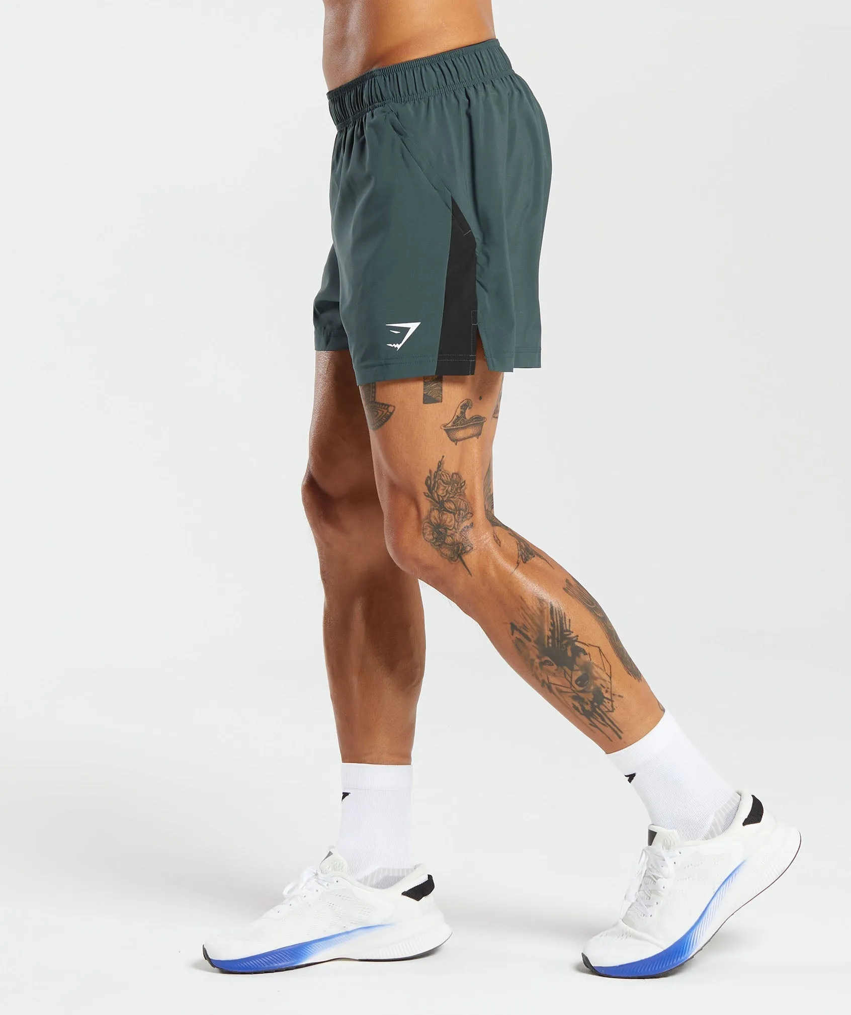 Gymshark Sport 5" Shorts - Fog Green/Black sold by Gymshark product image thumbnail 3