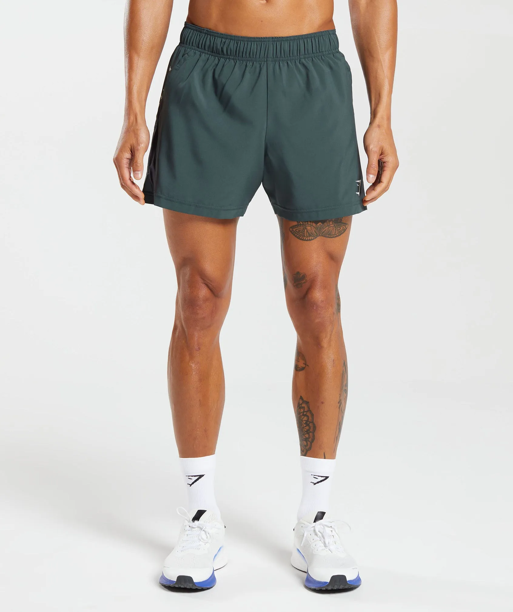 Gymshark Sport 5" Shorts - Fog Green/Black sold by Gymshark