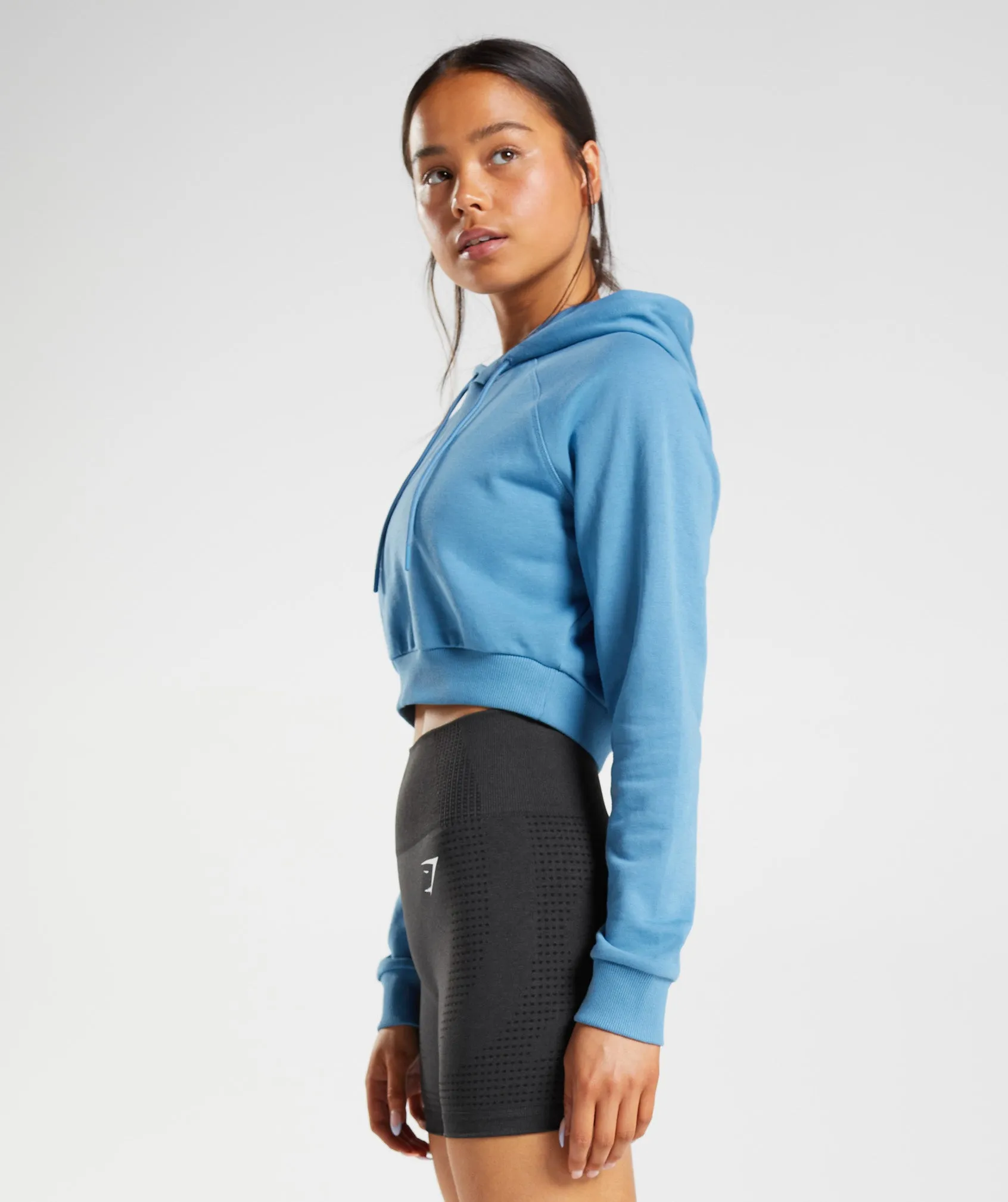 Gymshark Training Cropped Hoodie - Coastal Blue sold by Gymshark product image thumbnail 2