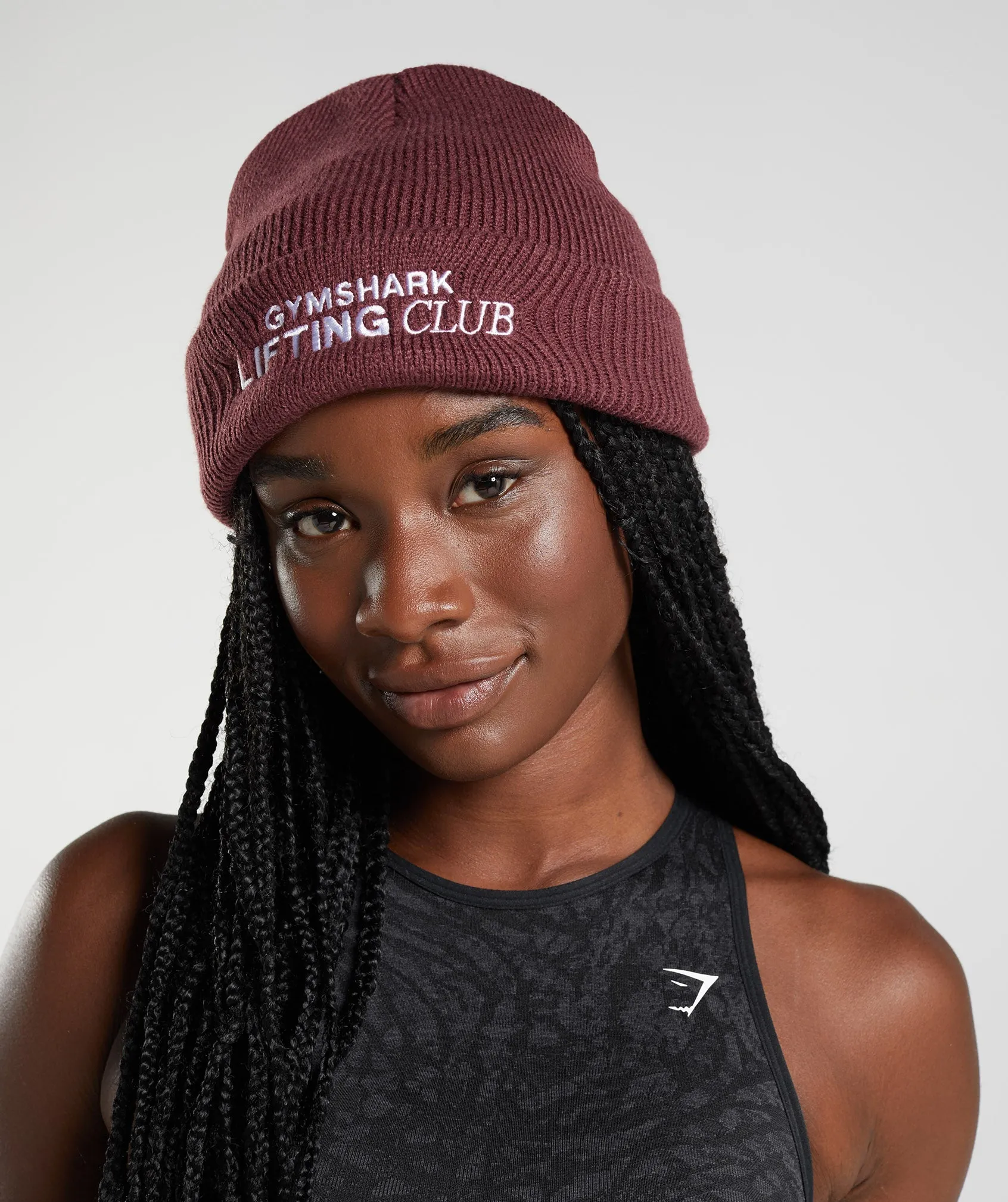 Gymshark Social Club Beanie - Cherry Brown sold by Gymshark product image thumbnail 2