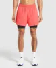 Gymshark Sport 5" 2 in 1 Shorts - Tropical Pink/Black sold by Gymshark