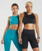 Gymshark Apex Seamless Sports Bra - Black/Onyx Grey sold by Gymshark