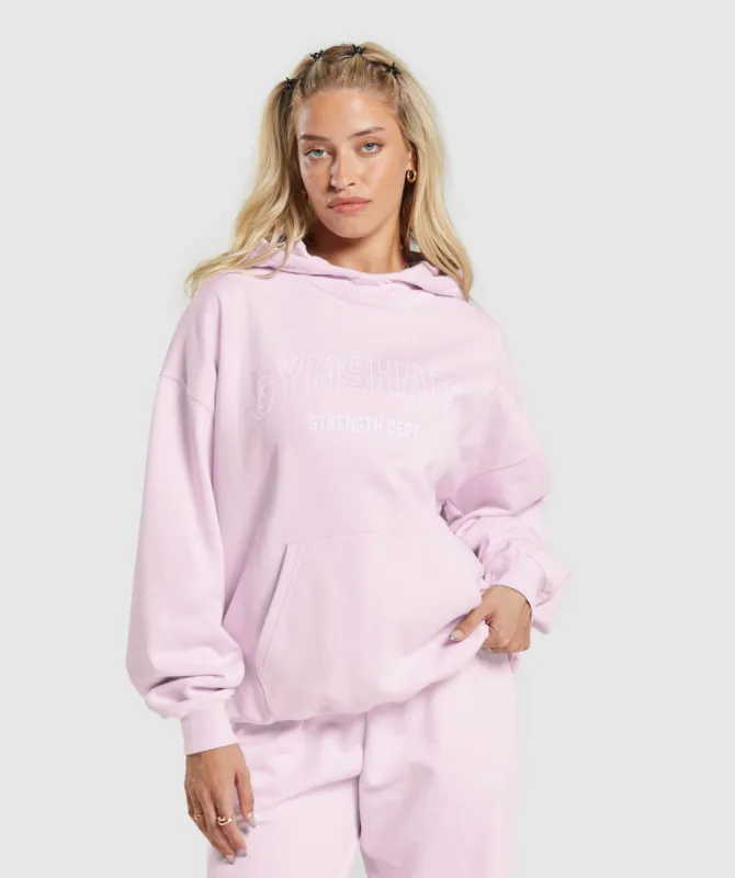 Gymshark Strength Department Graphic Hoodie - Lemonade Pink sold by Gymshark