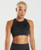 Gymshark Apex Seamless Sports Bra - Black/Onyx Grey sold by Gymshark