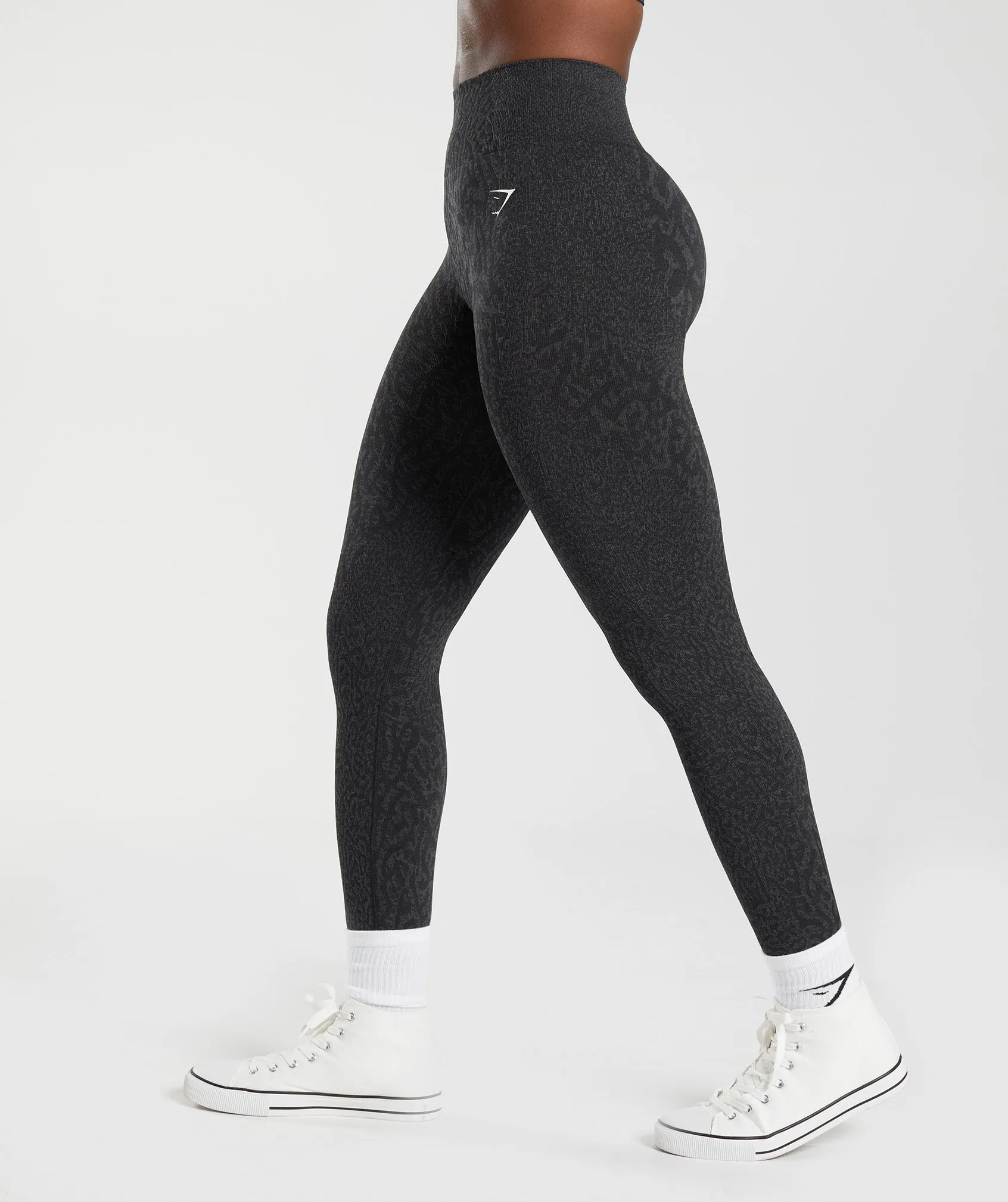 Gymshark Adapt Animal Seamless Leggings - Reef | Black sold by Gymshark product image thumbnail 3