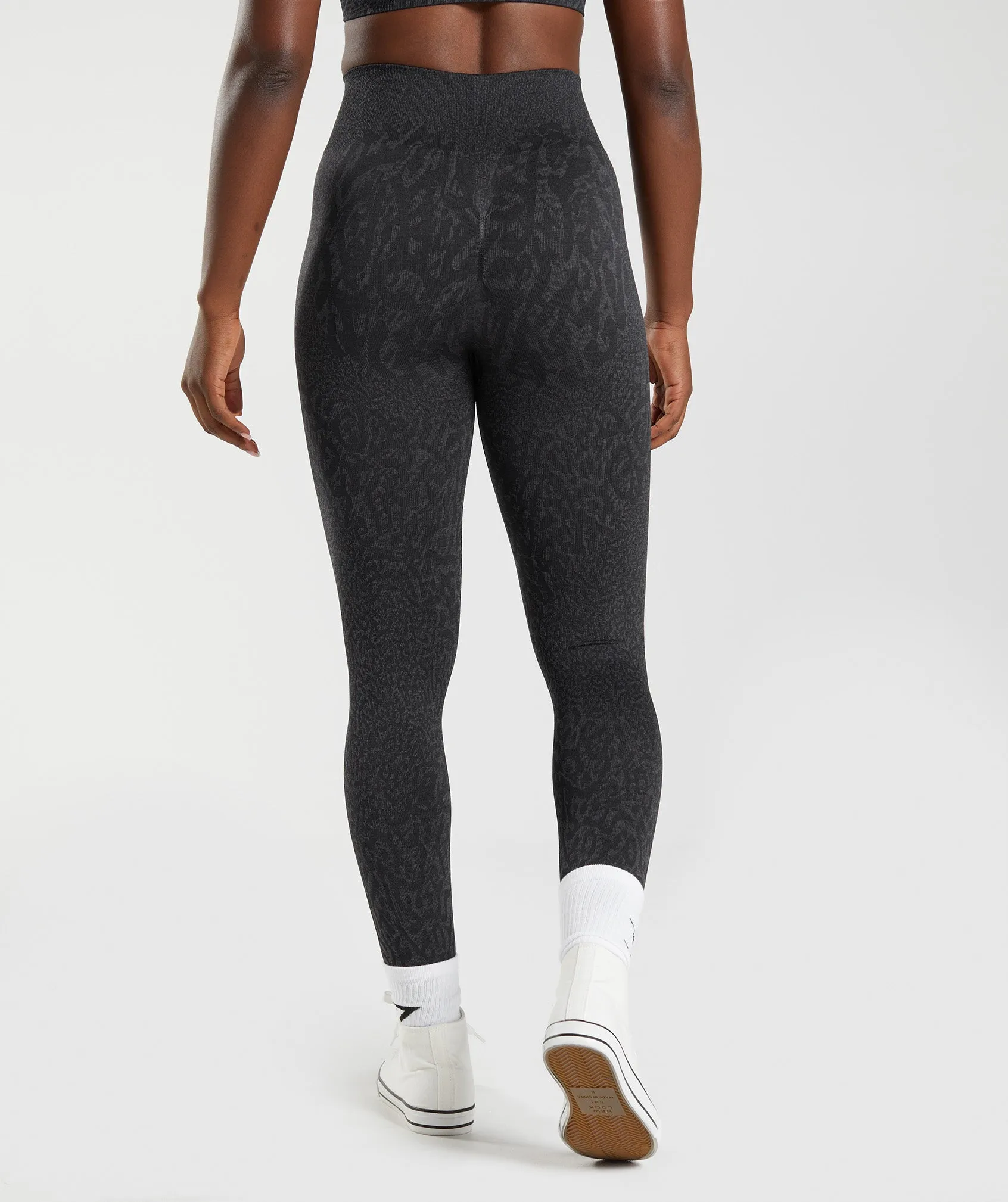 Gymshark Adapt Animal Seamless Leggings - Reef | Black sold by Gymshark product image thumbnail 2