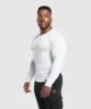 Gymshark Ribbed Long Sleeve T-Shirt - White sold by Gymshark