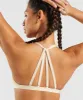 Gymshark Minimal Sports Bra - Vanilla Brown sold by Gymshark