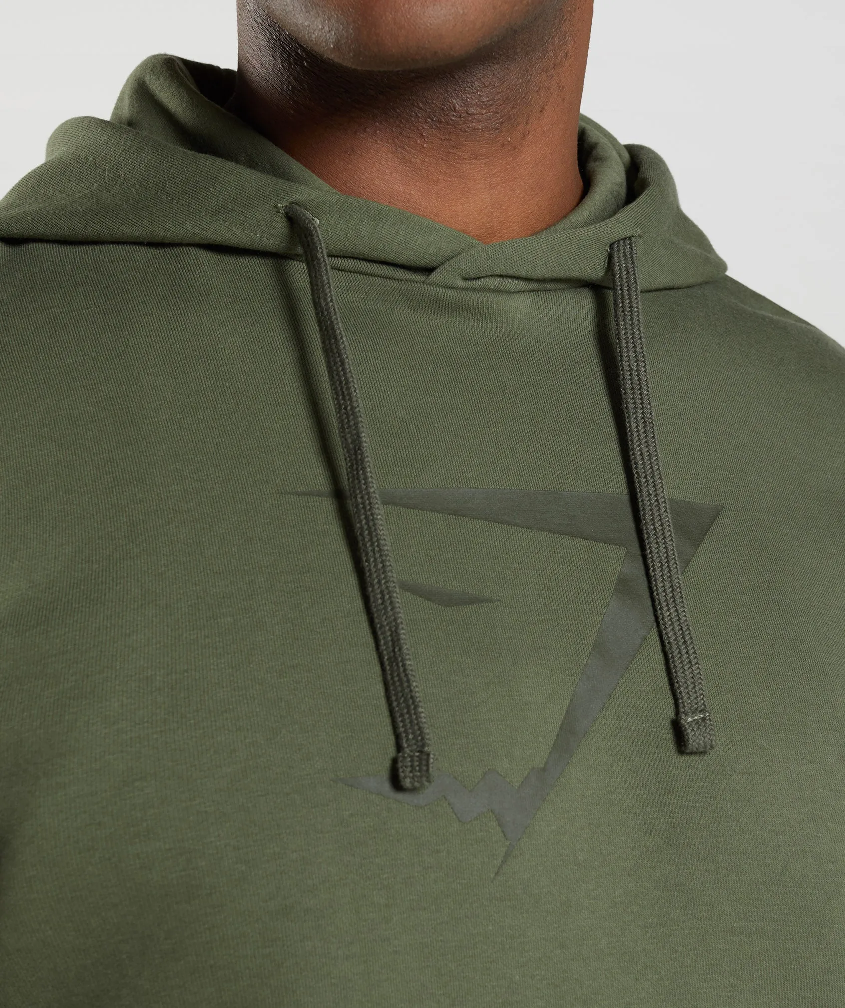 Gymshark Sharkhead Infill Hoodie - Core Olive sold by Gymshark product image thumbnail 3