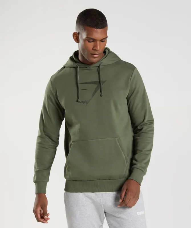 Gymshark Sharkhead Infill Hoodie - Core Olive made by Gymshark