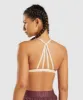 Gymshark Minimal Sports Bra - Vanilla Brown sold by Gymshark