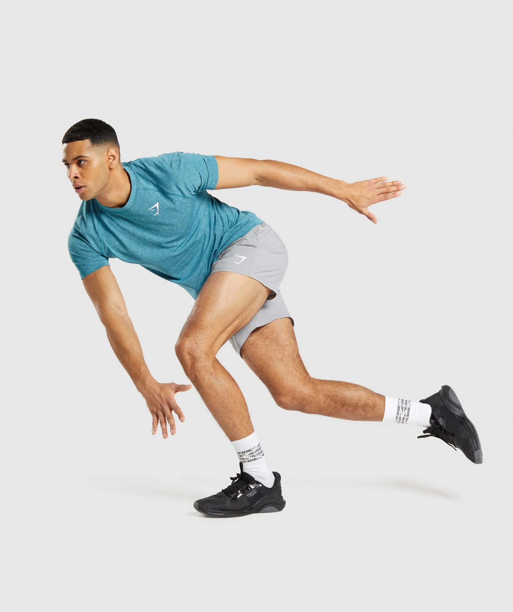 Gymshark Vital Light Seamless T-Shirt - Tahoe Teal Marl sold by Gymshark product image thumbnail 4