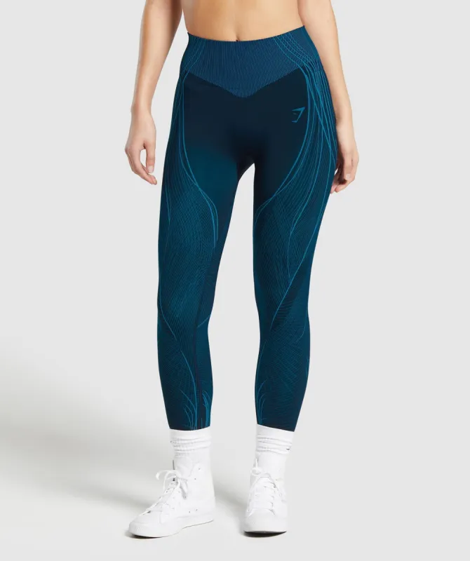 GS x Analis Leggings - Midnight Blue/Lats Blue sold by Gymshark