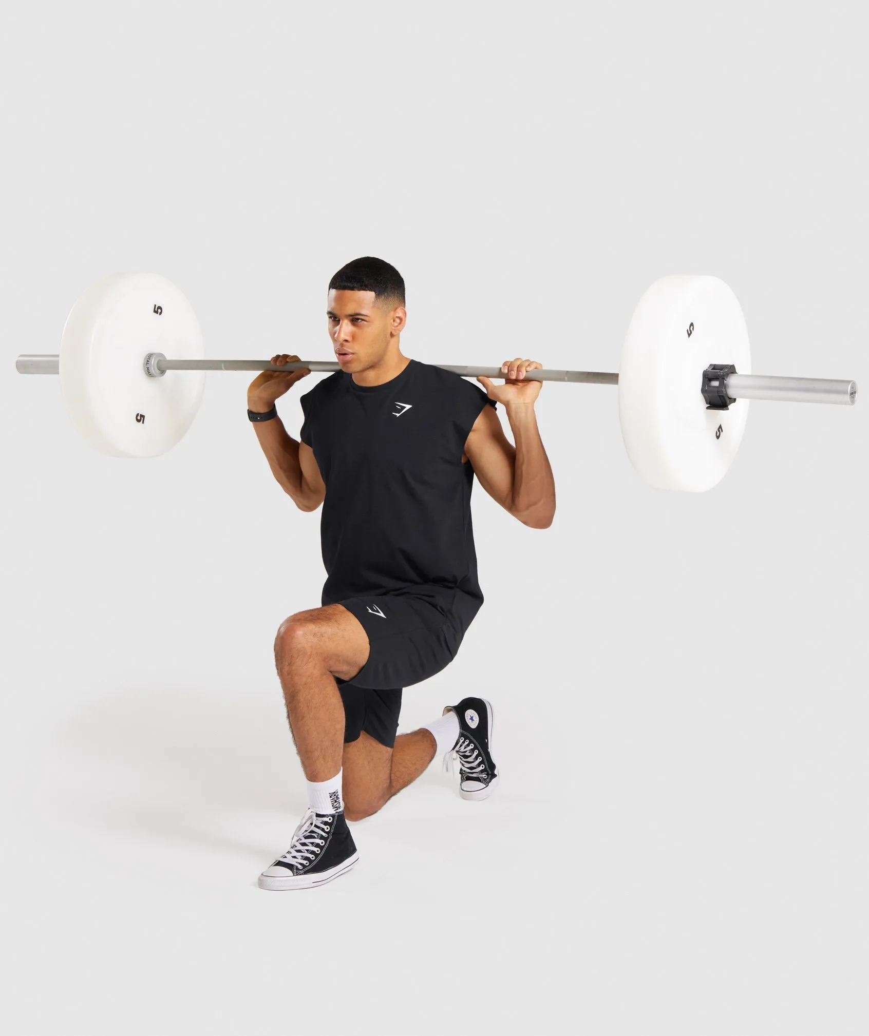 Gymshark Critical Cut Off Sleeveless Tee - Black sold by Gymshark product image thumbnail 4