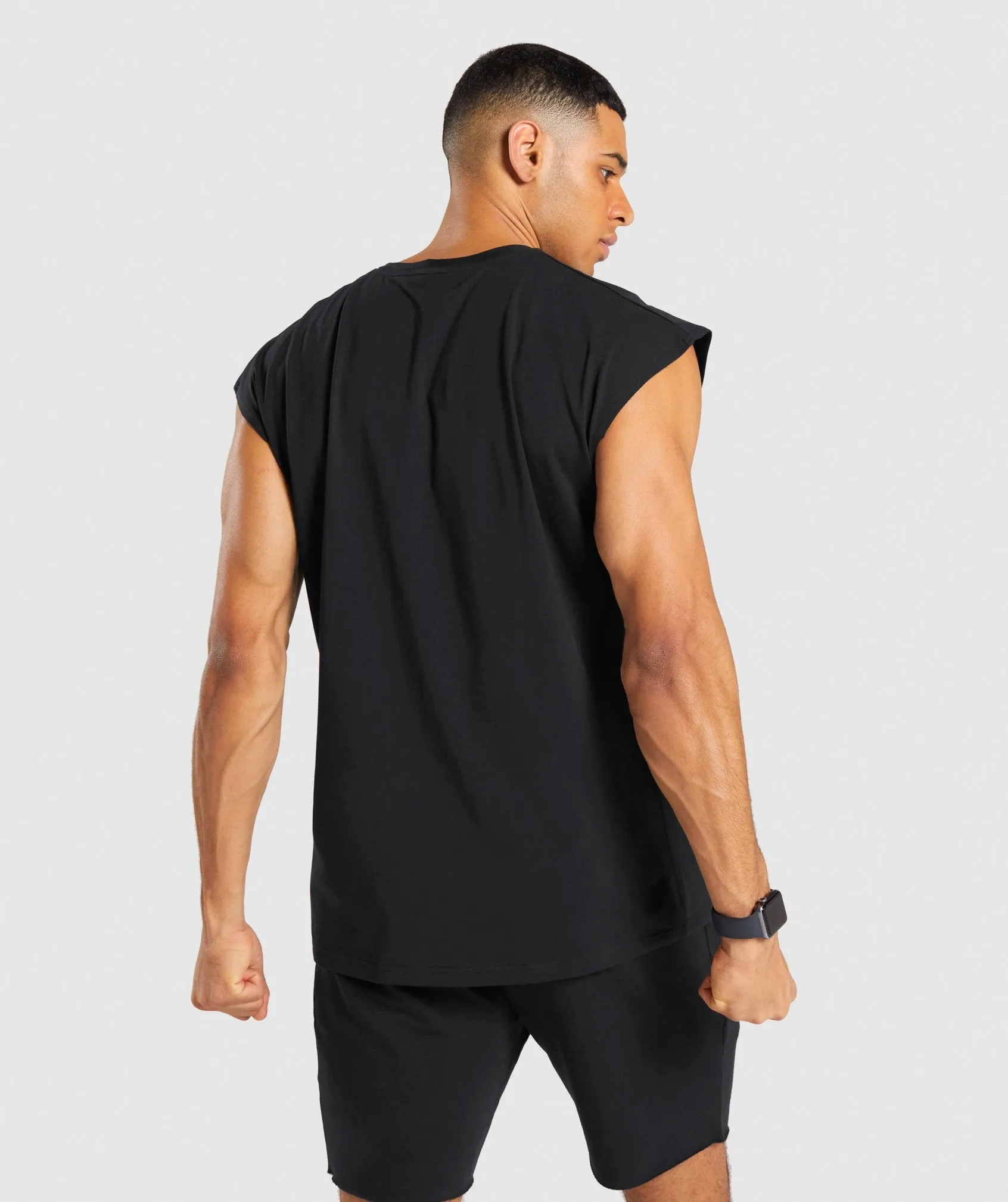 Gymshark Critical Cut Off Sleeveless Tee - Black sold by Gymshark product image thumbnail 2