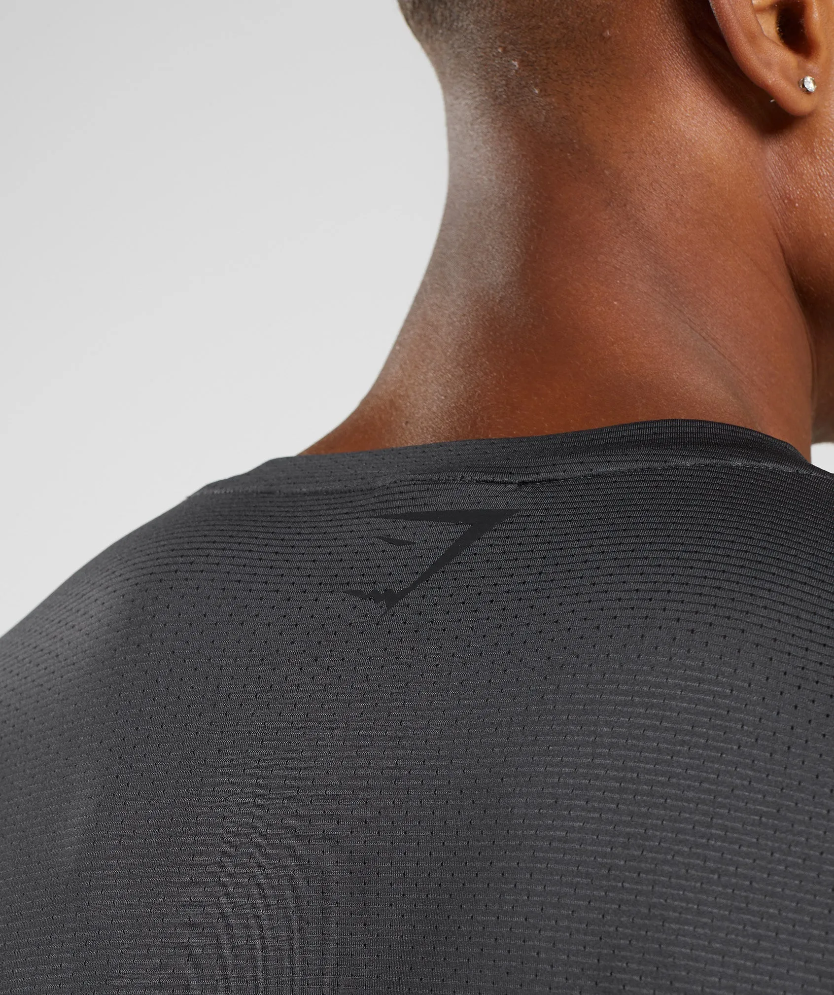 Gymshark Sport Stripe Long Sleeve T-Shirt - Onyx Grey sold by Gymshark product image thumbnail 5