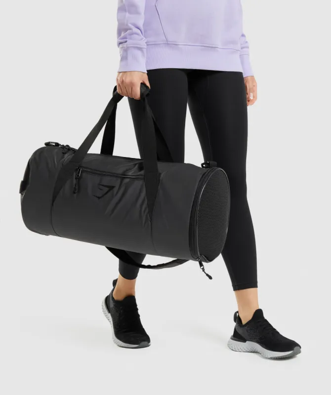 Gymshark Barrel Bag - Black sold by Gymshark