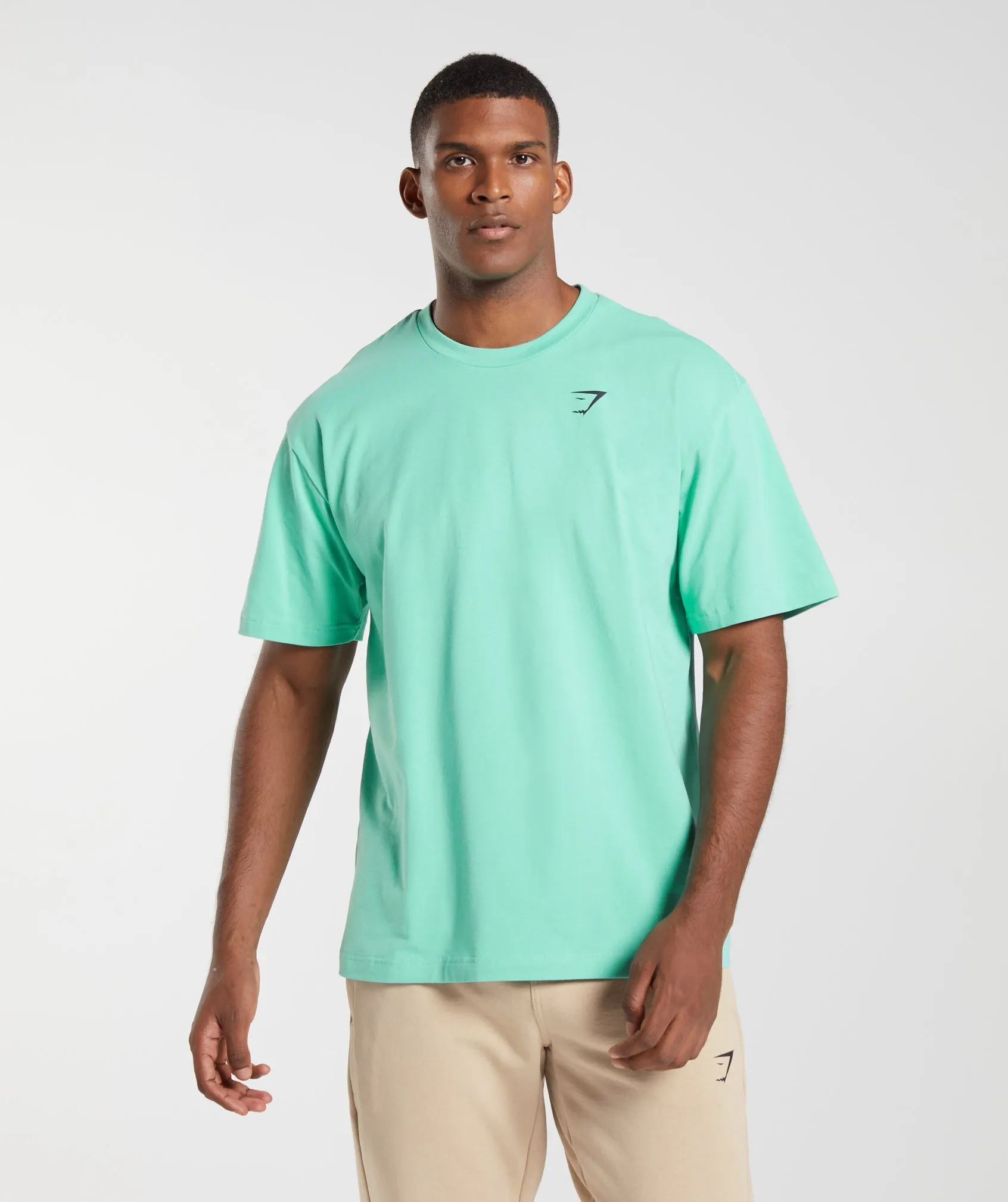 Gymshark Essential Oversized T-Shirt - Oxidized Green sold by Gymshark