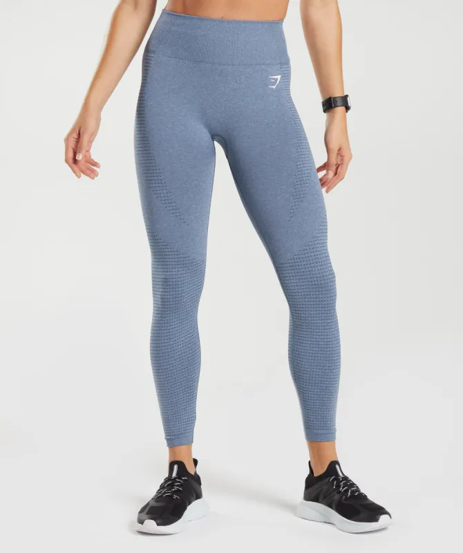 Gymshark Vital Seamless 2.0 Leggings - Evening Blue Marl sold by Gymshark