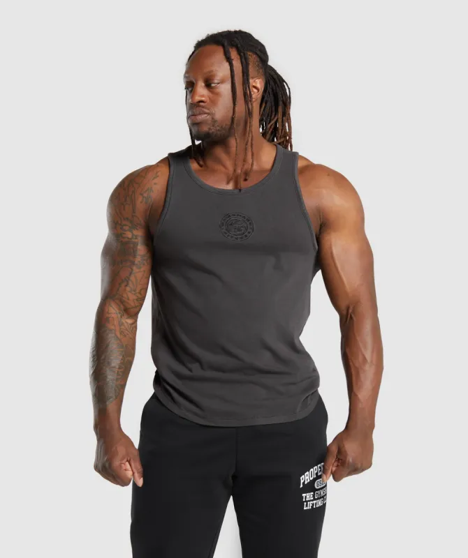 Gymshark Premium Legacy Tank - Black sold by Gymshark