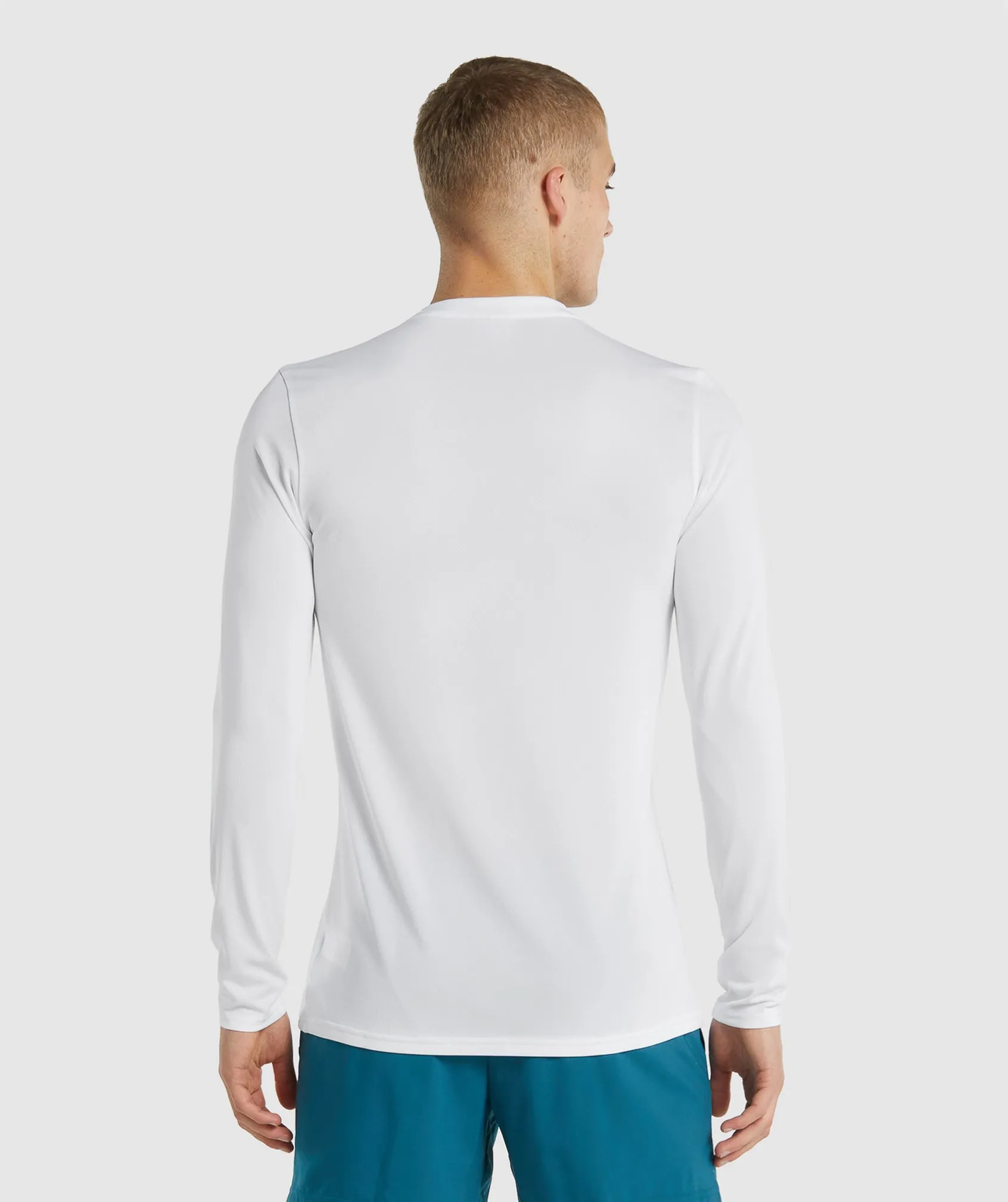 Gymshark Arrival Long Sleeve T-Shirt - White sold by Gymshark product image thumbnail 2