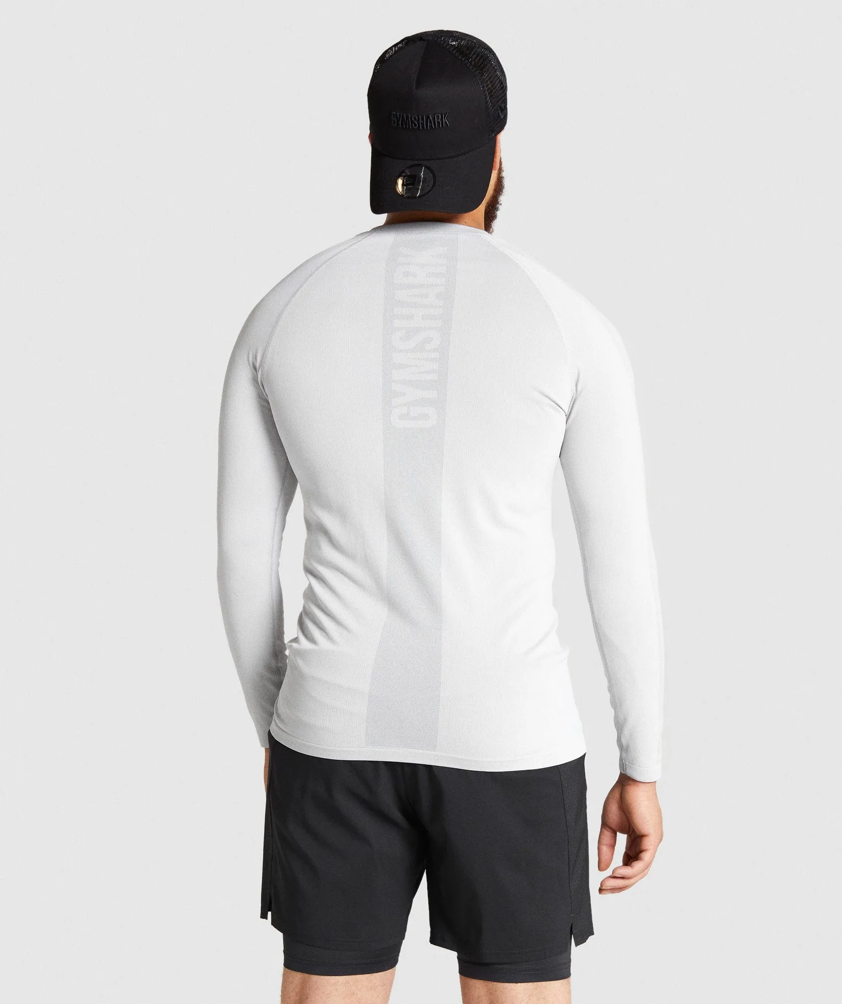 Gymshark Aspect Lightweight Seamless Long Sleeve T-shirt - Light Grey sold by Gymshark product image thumbnail 2