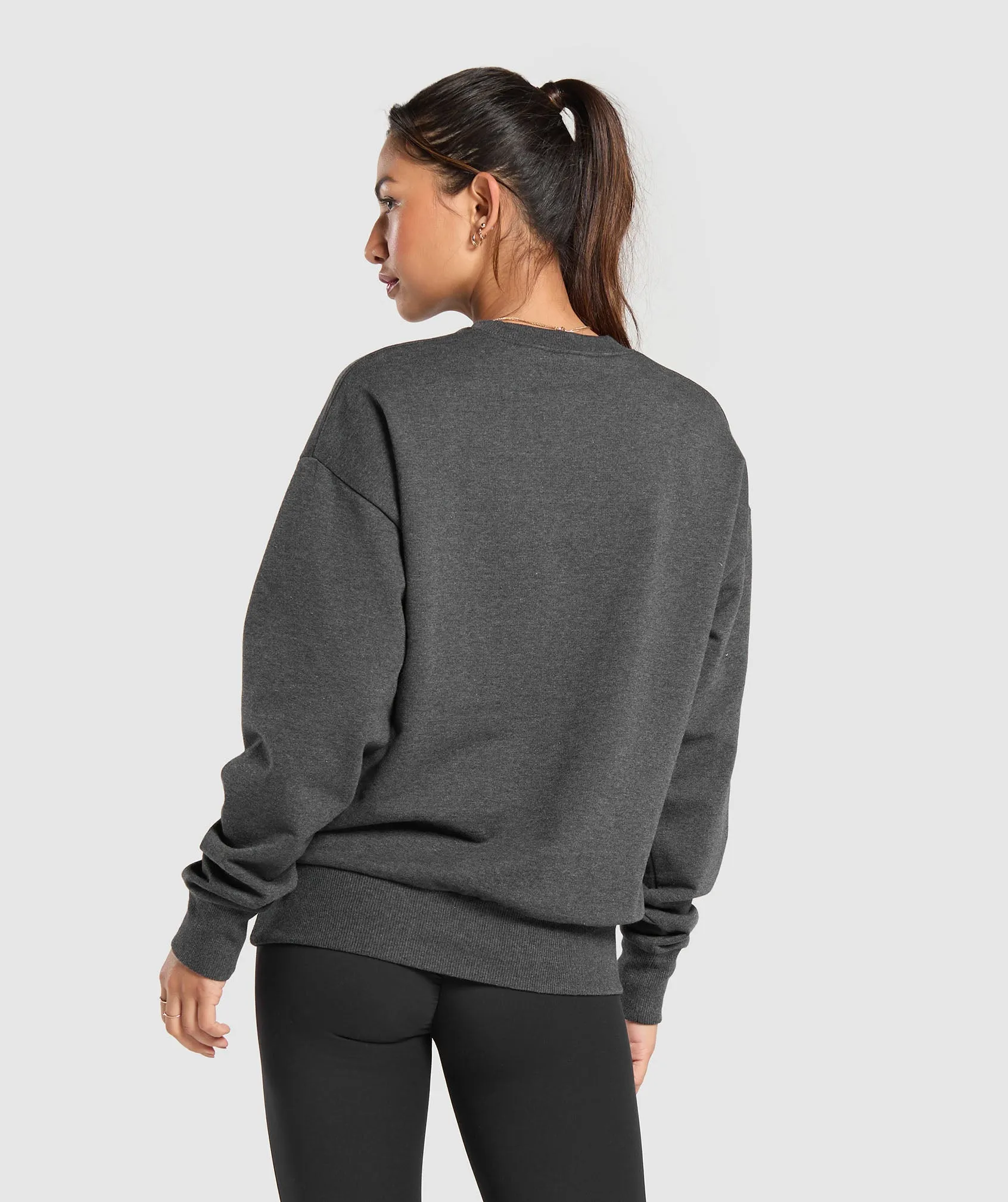 Gymshark Rest Day Sweats Crew - Black Core Marl sold by Gymshark product image thumbnail 2
