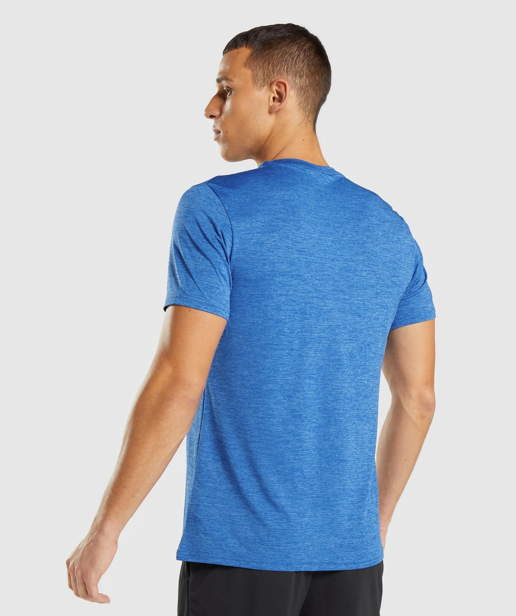 Gymshark Arrival Marl T-Shirt - Athletic Blue/Javelin Blue Marl sold by Gymshark product image thumbnail 2