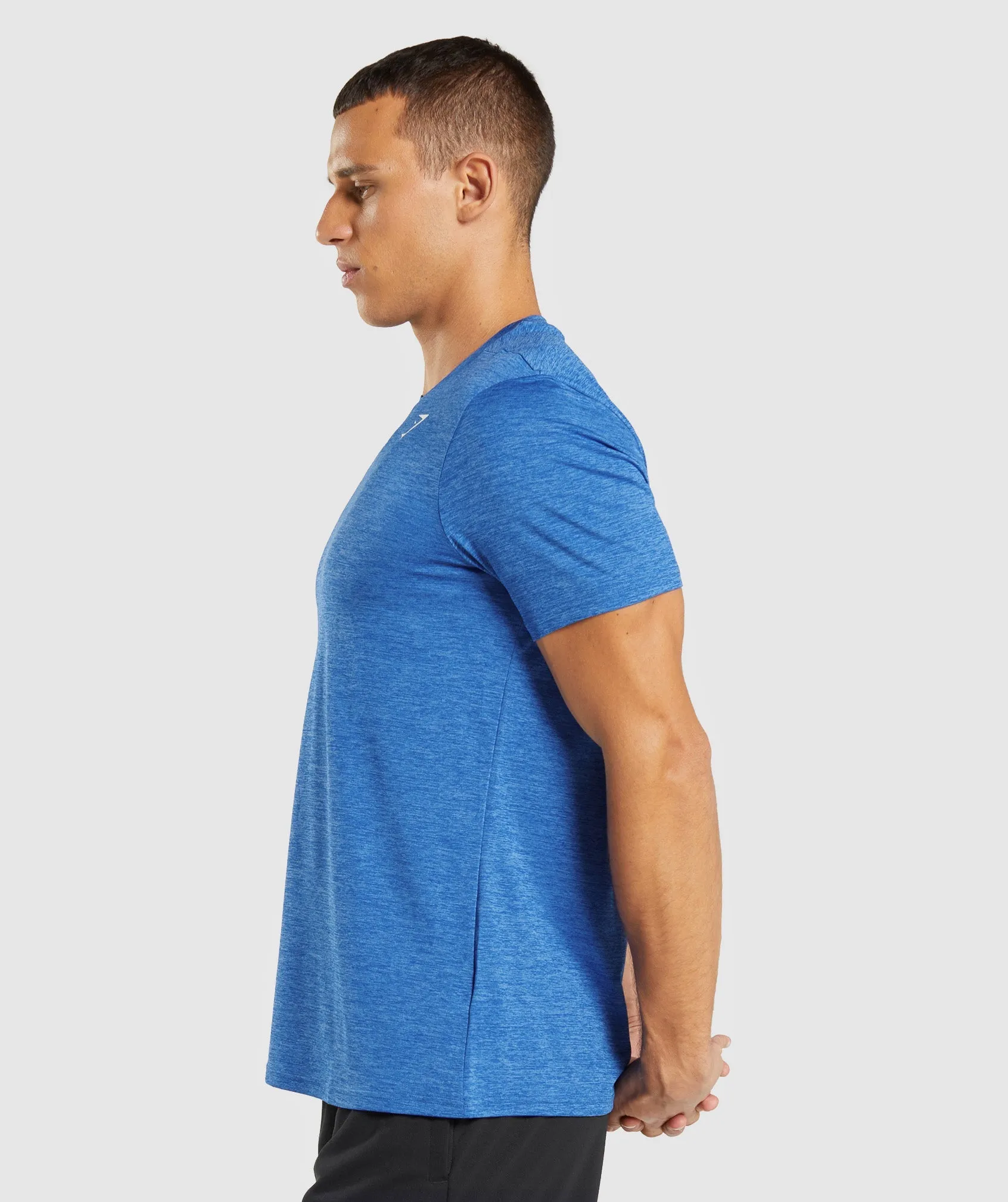 Gymshark Arrival Marl T-Shirt - Athletic Blue/Javelin Blue Marl sold by Gymshark product image thumbnail 3