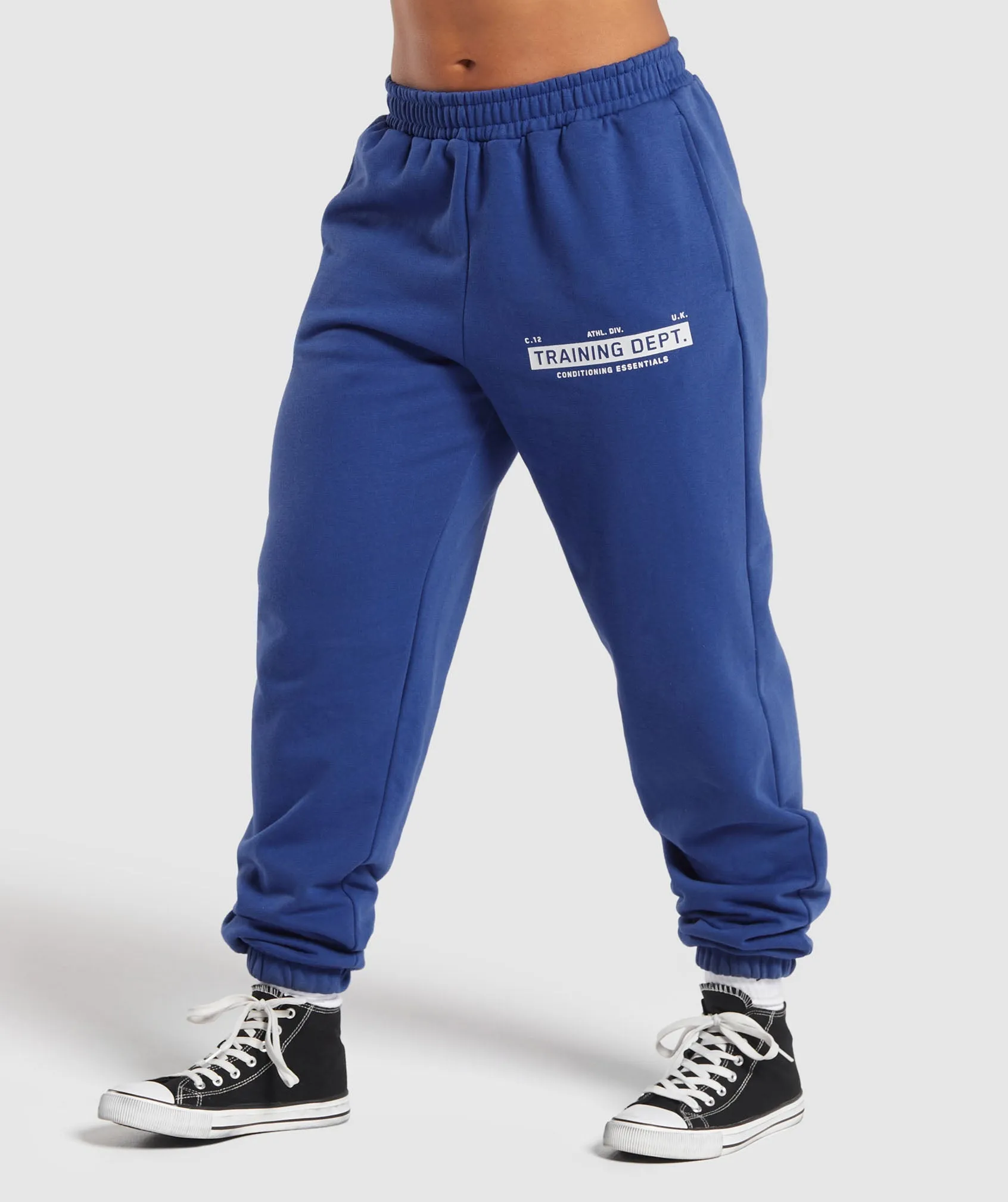 Gymshark Training Department Graphic Oversized Joggers - Wave Blue sold by Gymshark product image thumbnail 3