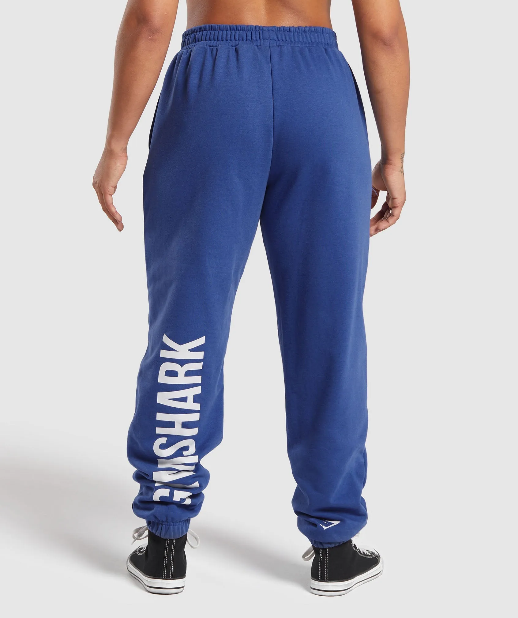 Gymshark Training Department Graphic Oversized Joggers - Wave Blue sold by Gymshark