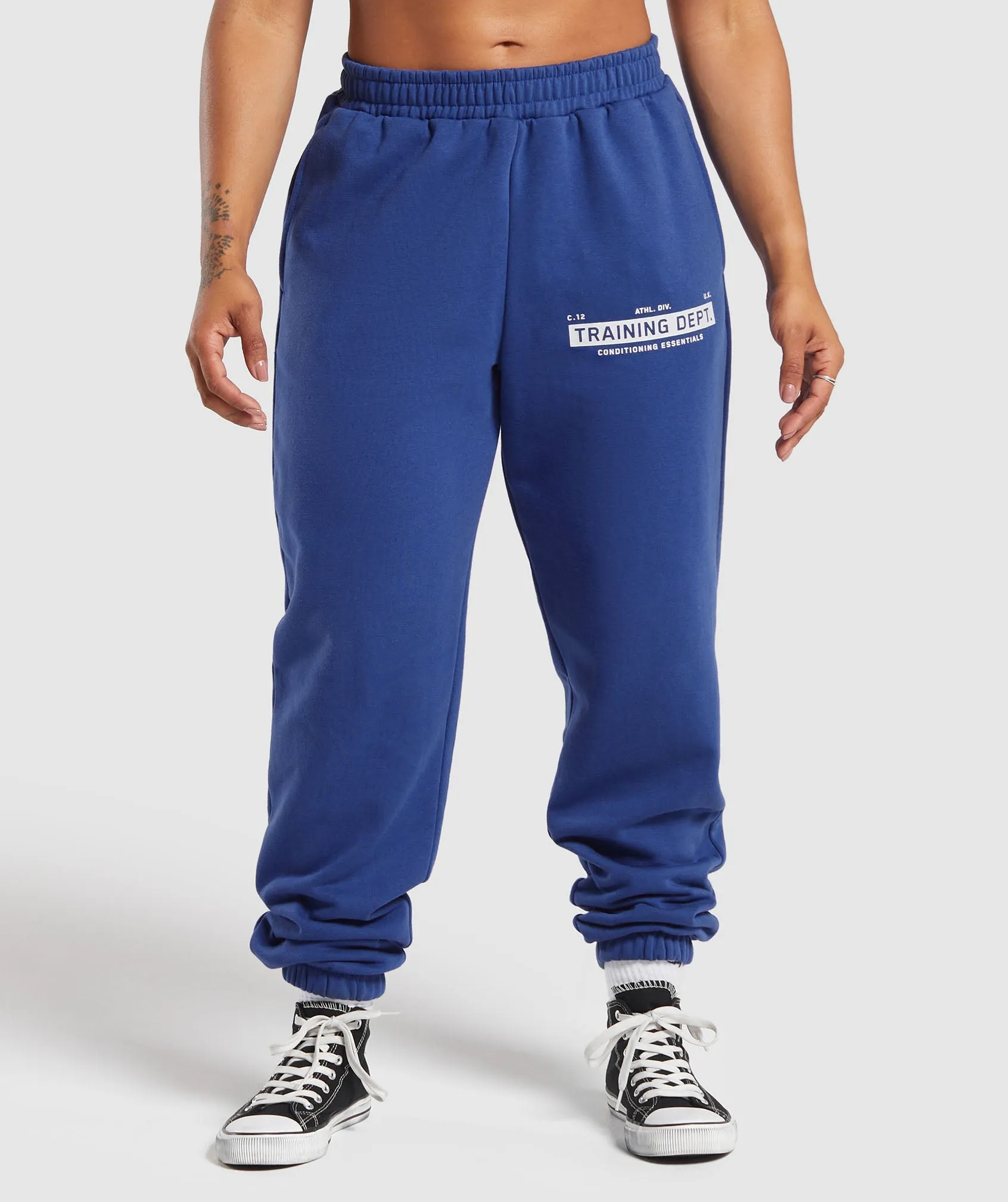 Gymshark Training Department Graphic Oversized Joggers - Wave Blue sold by Gymshark product image thumbnail 2