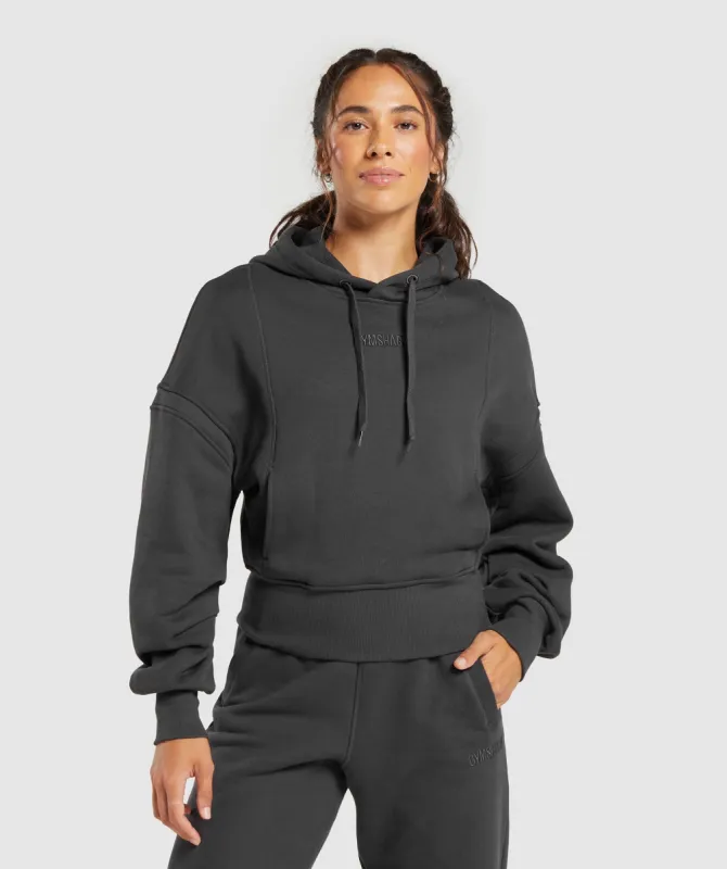 Gymshark Heavyweight Loopback Sweat Hoodie - Asphalt Grey sold by Gymshark