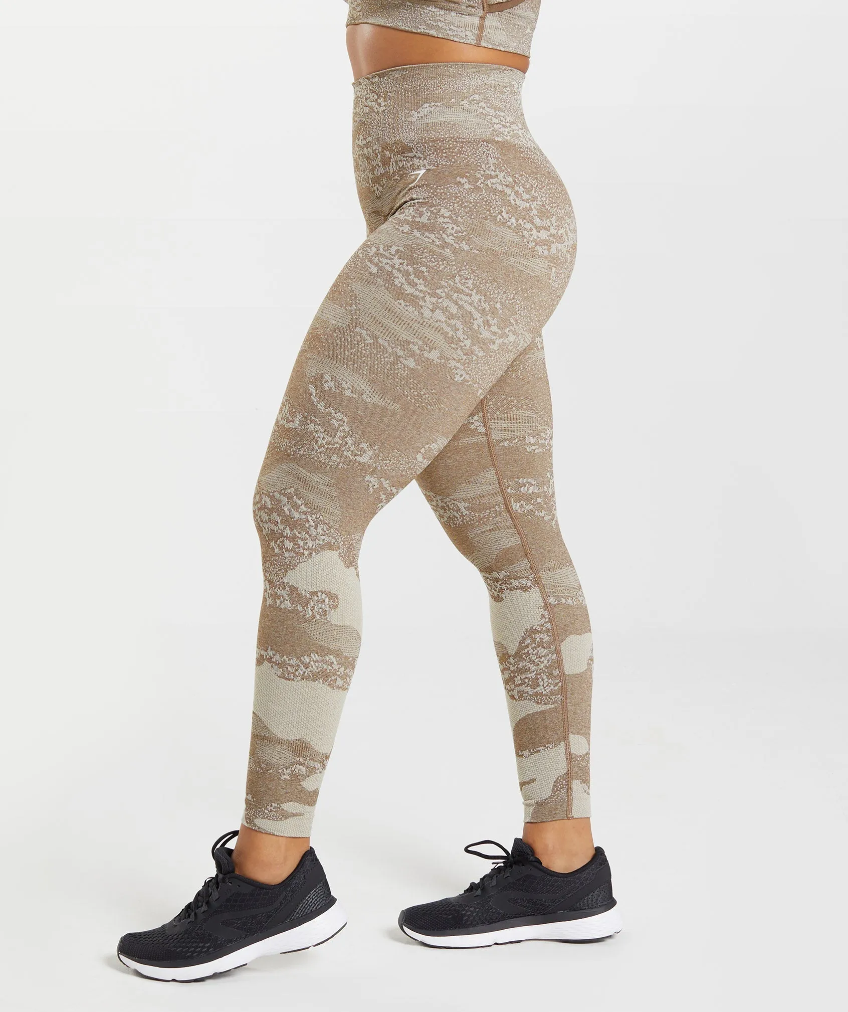 Gymshark Adapt Camo Seamless Leggings - Pebble Grey/Soul Brown sold by Gymshark product image thumbnail 3