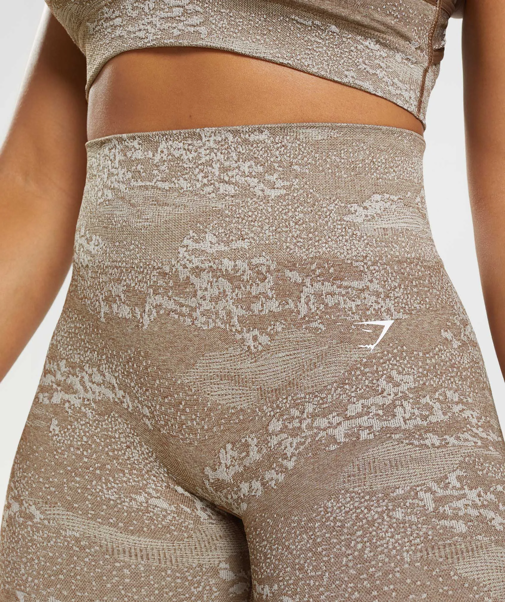 Gymshark Adapt Camo Seamless Leggings - Pebble Grey/Soul Brown sold by Gymshark product image thumbnail 5