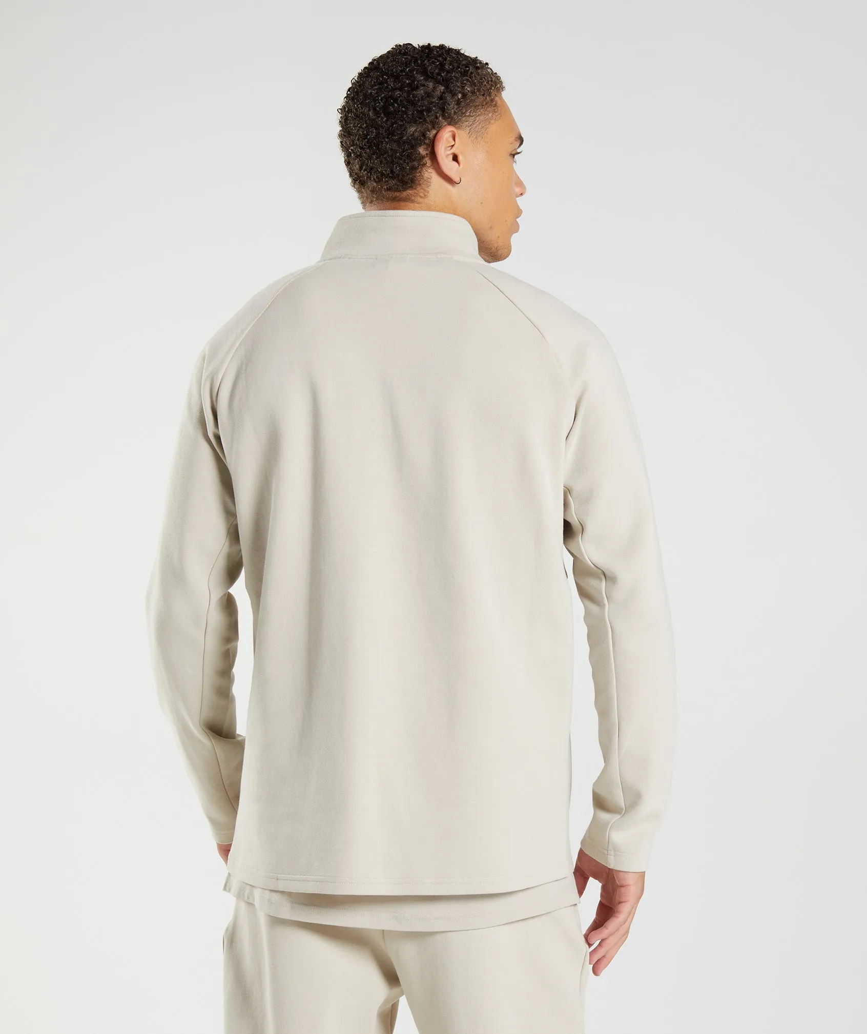 Gymshark Rest Day 1/4 Zip - Pebble Grey sold by Gymshark product image thumbnail 3