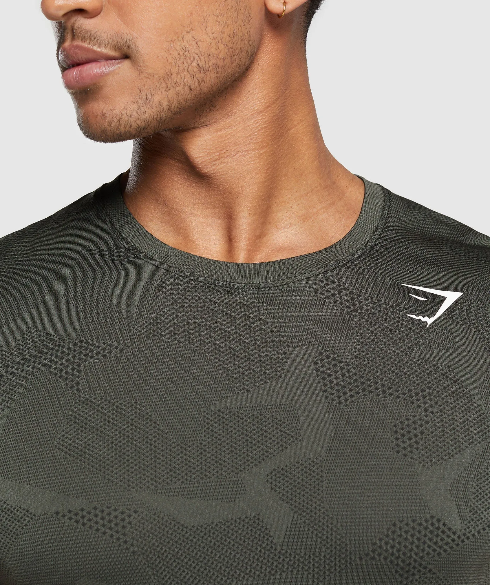 Gymshark Sport Seamless T-Shirt - Strength Green/Black sold by Gymshark product image thumbnail 5