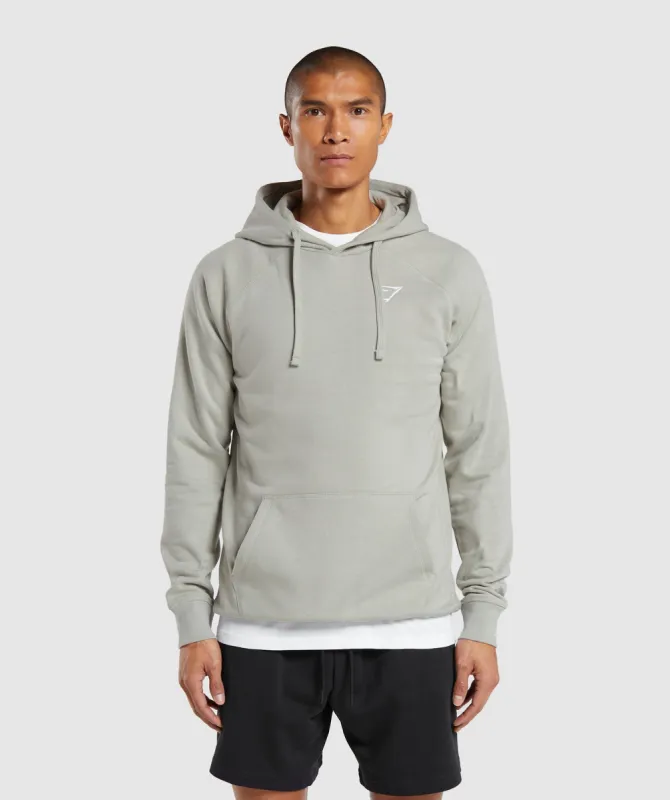 Gymshark Crest Hoodie - Stone Grey sold by Gymshark